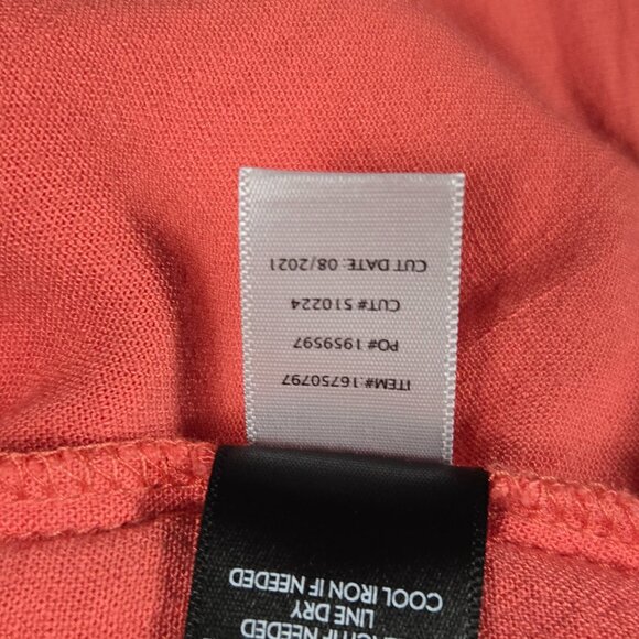 Torrid Coral Tiered Babydoll Dress 00 Plus Short Sleeve Boho Summer Rayon - Picture 10 of 11